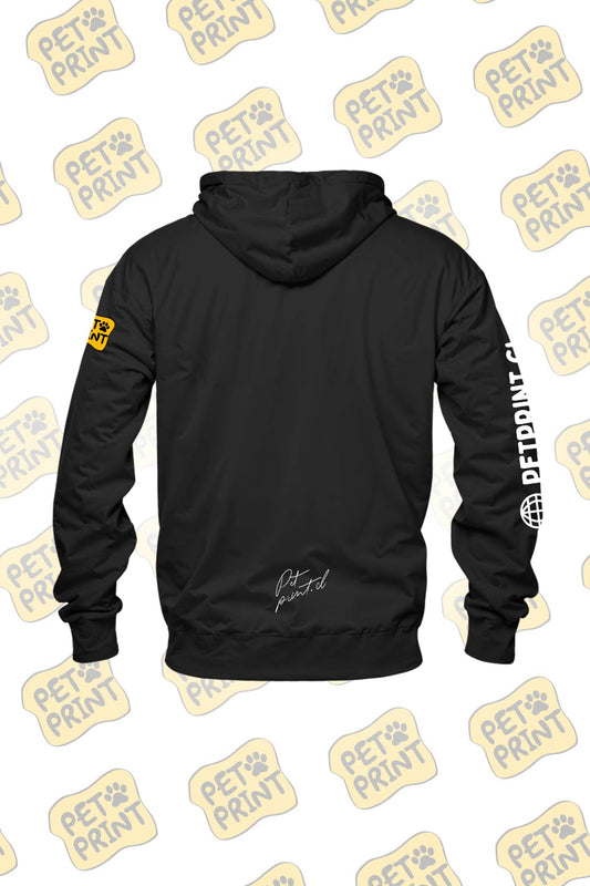 Polerón Canguro - Floreado (Morado)