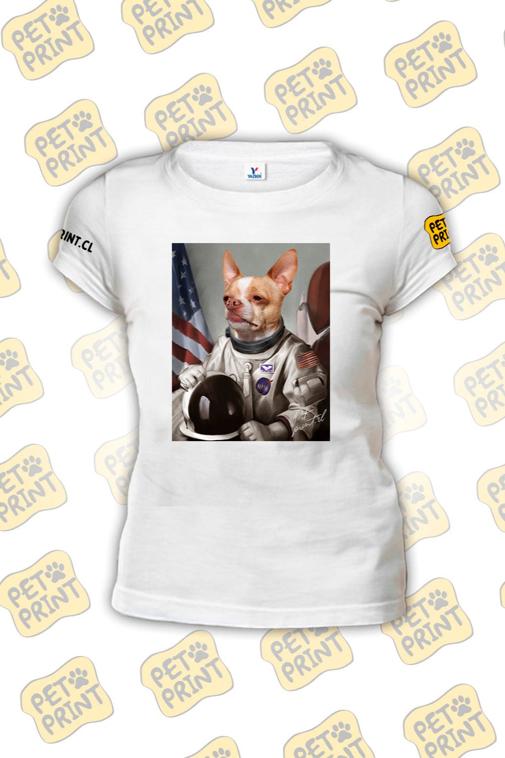 Polera Clásica Mujer - Astronauta (Gris)
