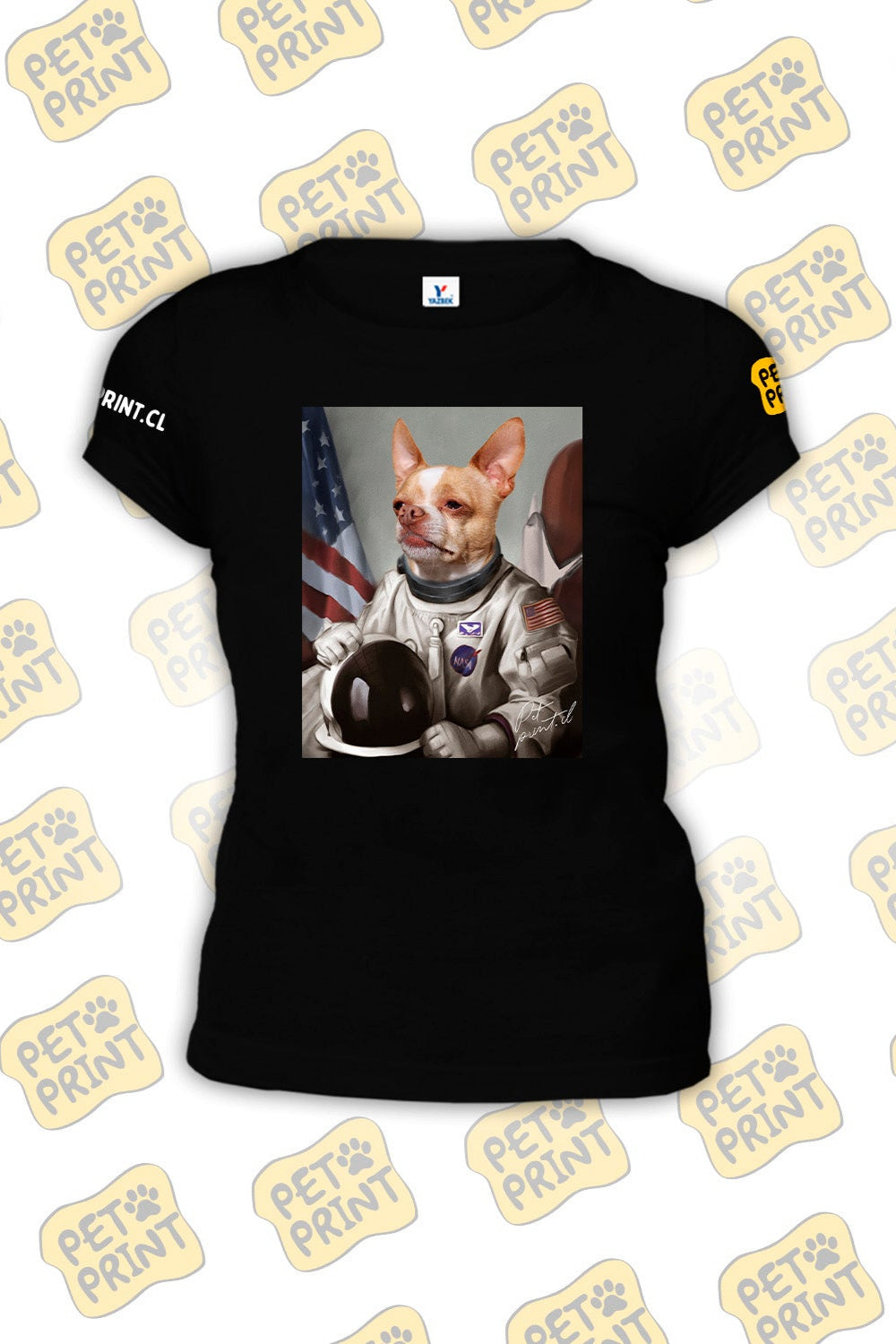Polera Clásica Mujer - Astronauta (Gris)
