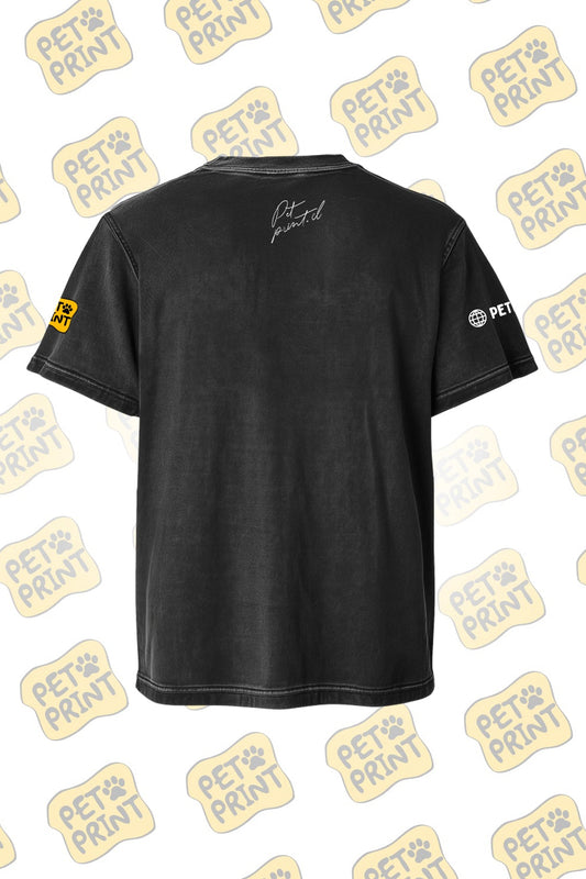 Polera Acid Wash - Floreado