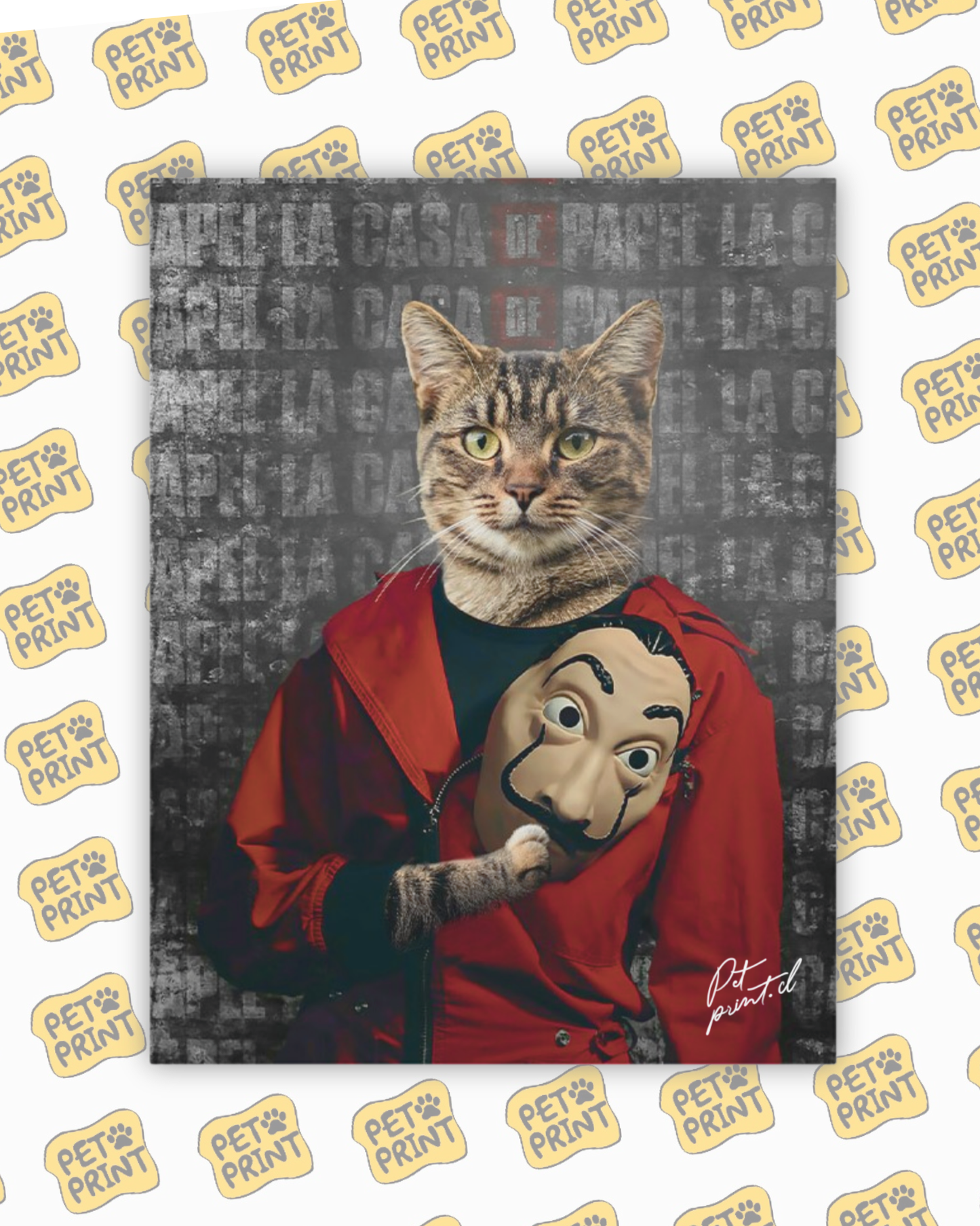 Cuadro Canvas - Personaje de la casa de papel