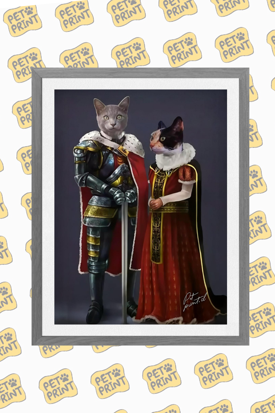 Cuadro Enmarcado - Rey y Reina (Dúo)