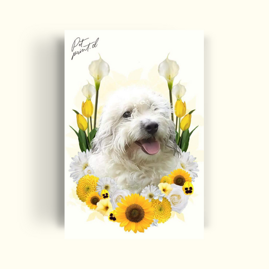 Flowers- yellow tones - PetPrint