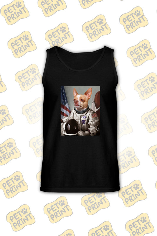 Polera Sin Mangas - Astronauta (Gris)