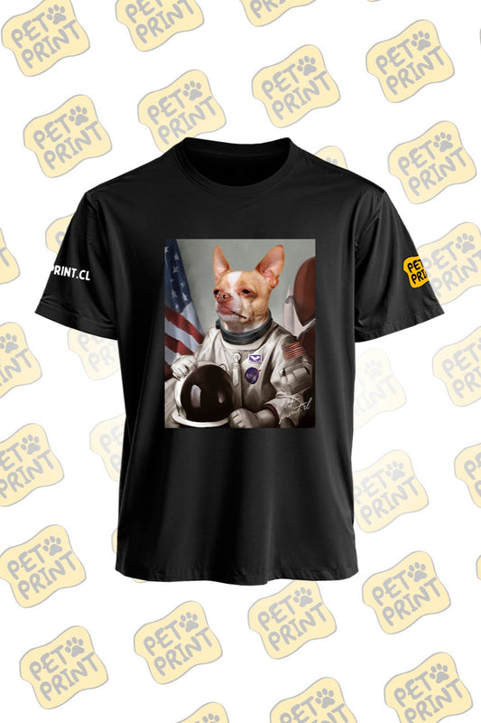 Polera Clásica Hombre - Astronauta (Gris)