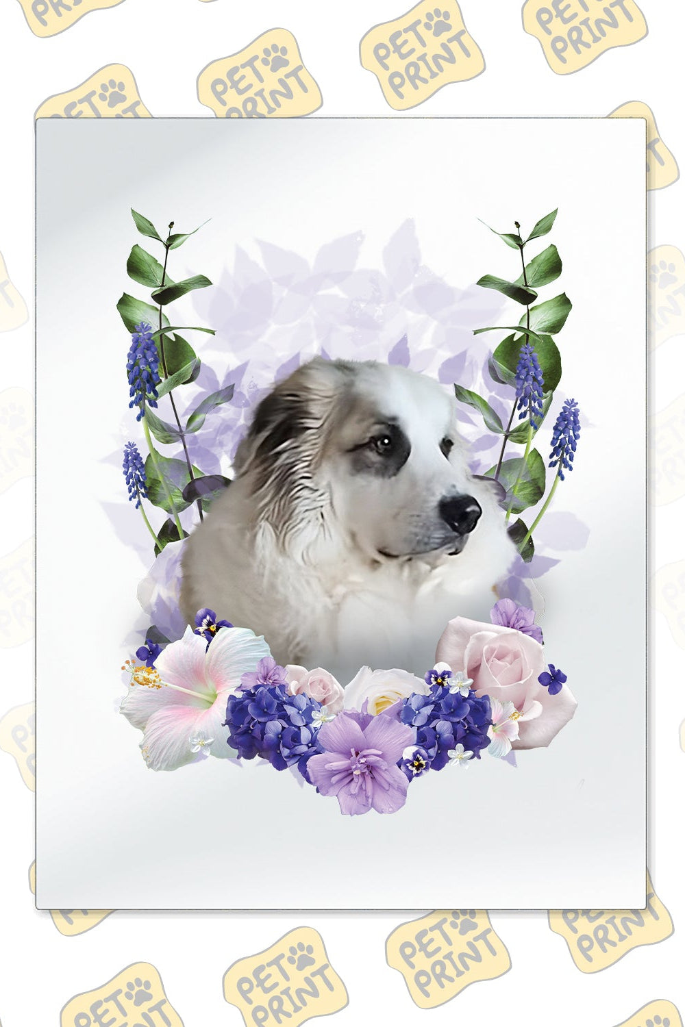 Cuadro Canvas - Floreado (Morado)