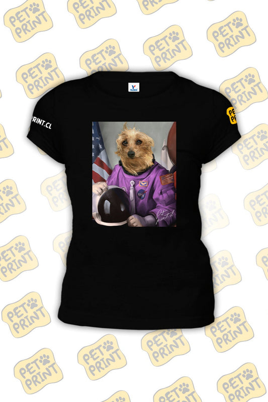 Polera Clásica Mujer - Astronauta (Morado)