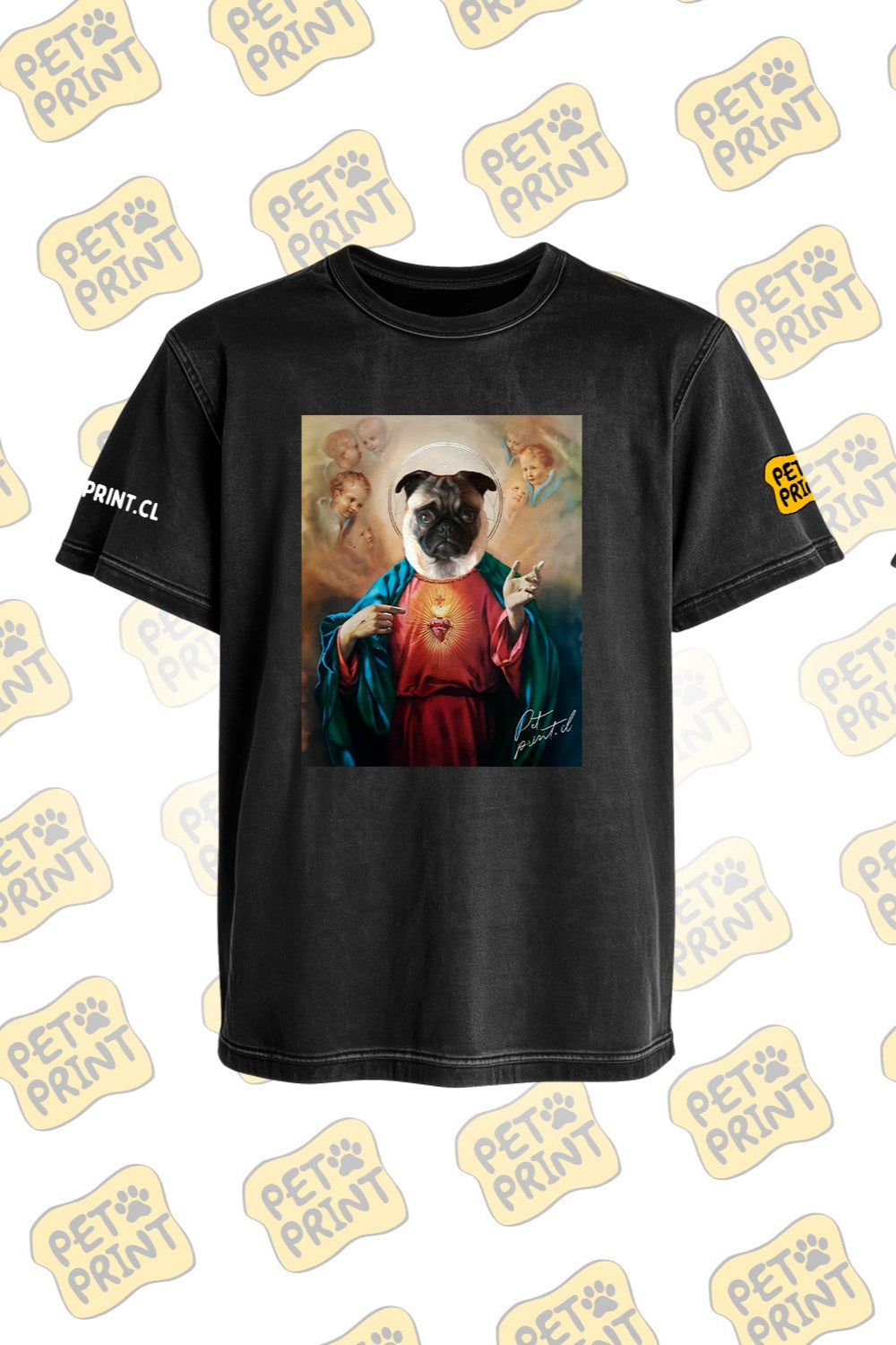 Polera Acid Wash - Sagrado Corazón