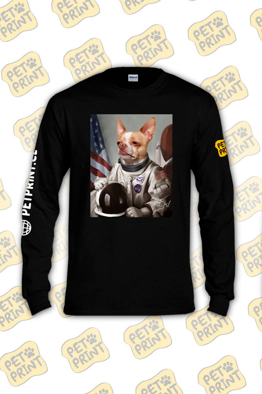 Polera Manga Larga - Astronauta (Gris)