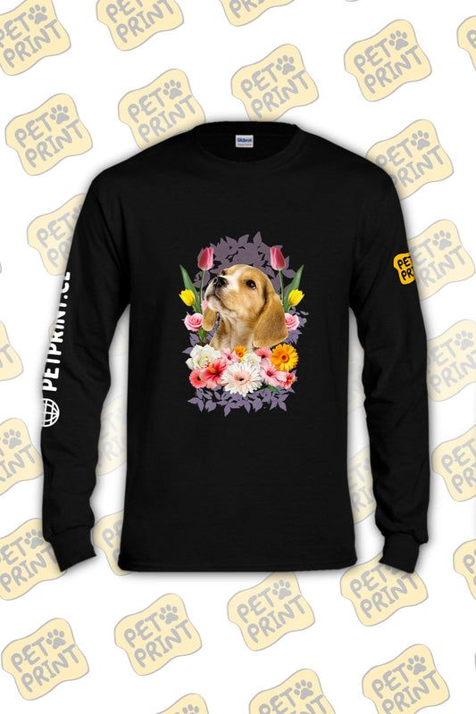 Polera Manga Larga - Floreado