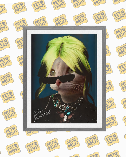 Cuadro Enmarcado -  Billie Eilish