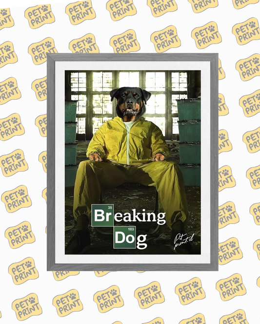 Cuadro Enmarcado - Breaking Dog