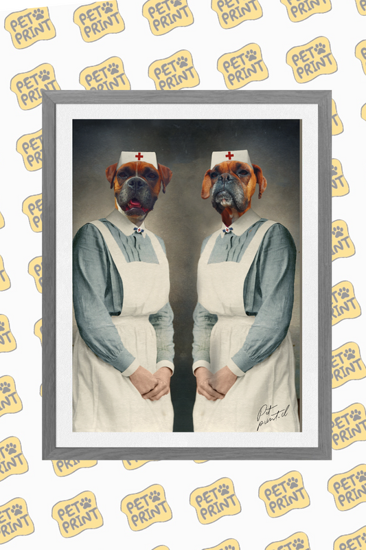 Cuadro Enmarcado - Equipo Enfermeras (Dúo)