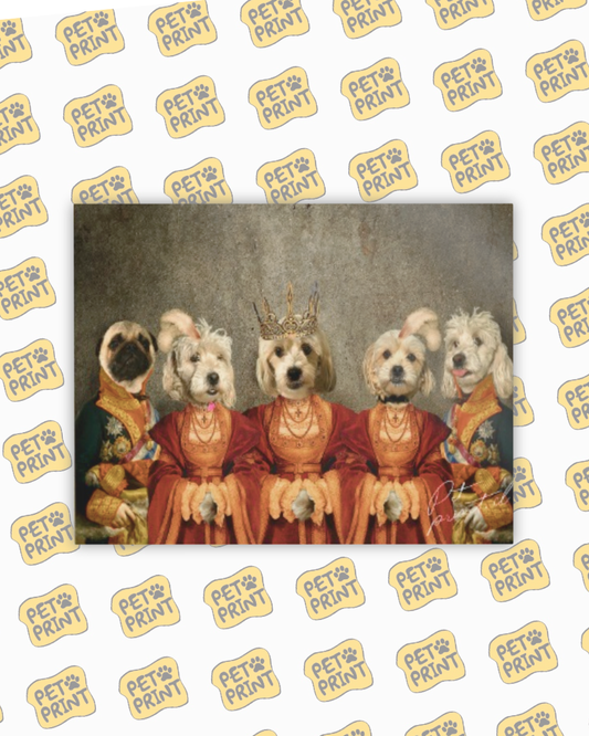 Cuadro Canvas - Familia Real (Quinteto)