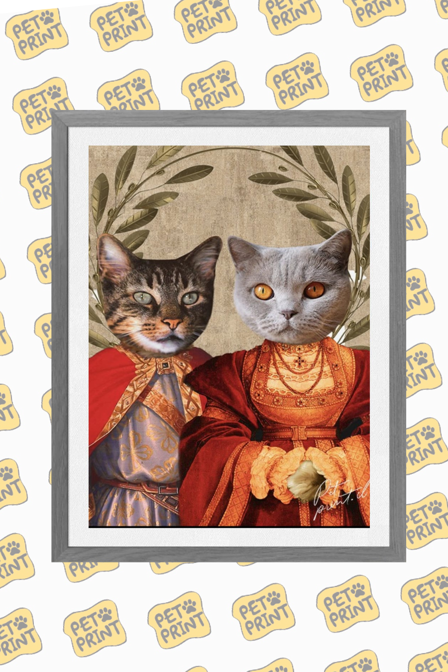 Cuadro Enmarcado - La Realeza Romana (Dúo)