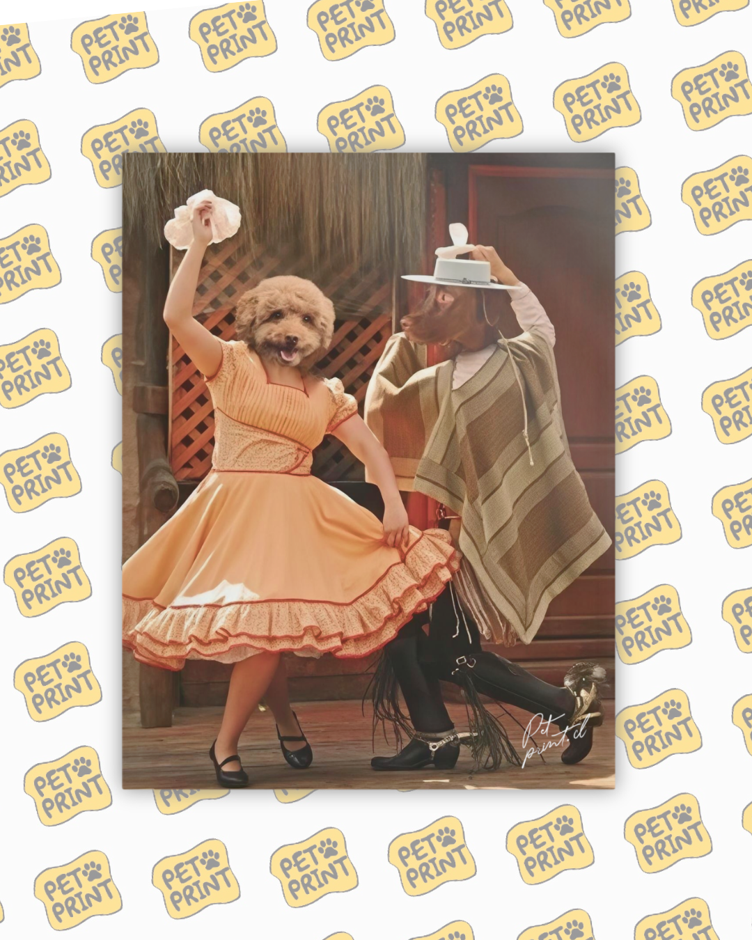 Cuadro Canvas - Pareja de cueca (Dúo)