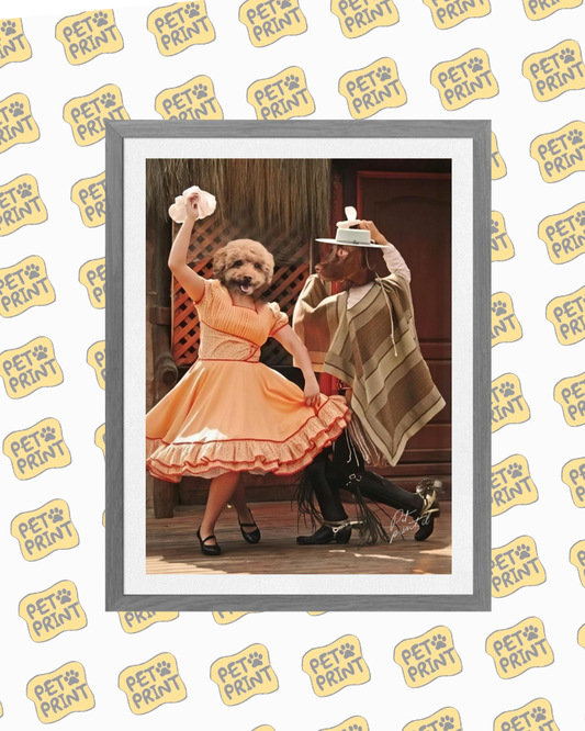 Cuadro Enmarcado - Pareja de cueca