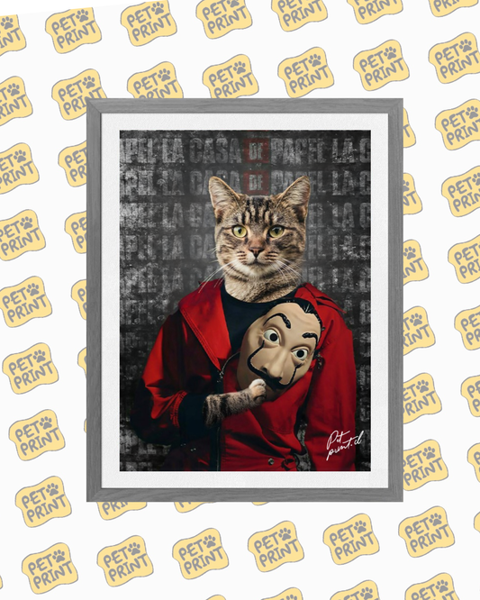 Cuadro Enmarcado -  Personaje de la casa de papel