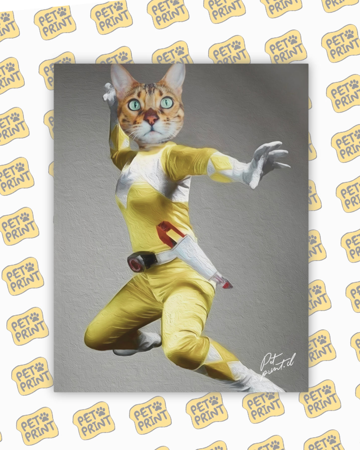 Cuadro Canvas - Power Rangers - Amarillo