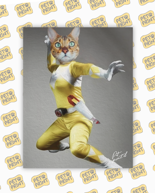 Cuadro Canvas - Power Rangers - Amarillo