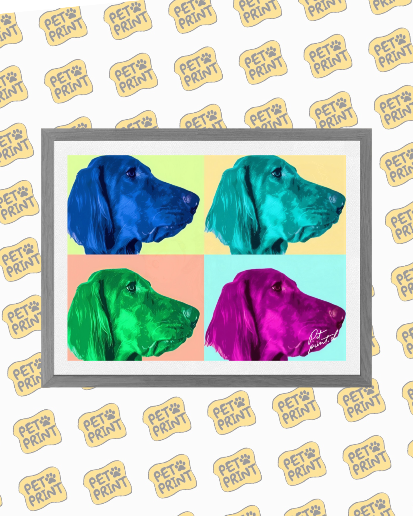 Cuadro Enmarcado - Retrato cuadrado horizontal