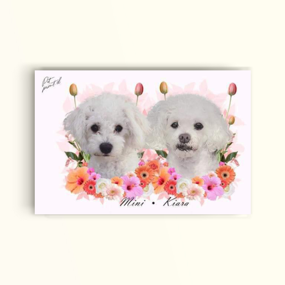 DÚO- flores tonos rosas - PetPrint