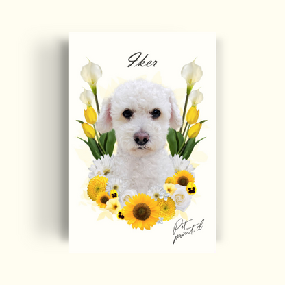 Flowers- yellow tones - PetPrint
