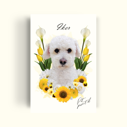 Flowers- yellow tones - PetPrint