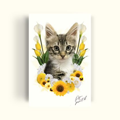 Flowers- yellow tones - PetPrint