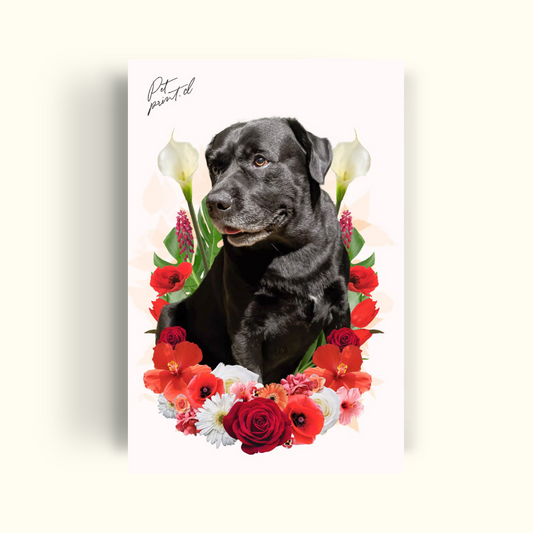 Flores- tonos rojos - PetPrint